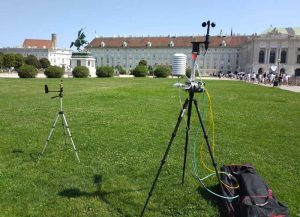 Der Hitze auf der Spur: Messung der gefühlten Temperatur am Heldenplatz