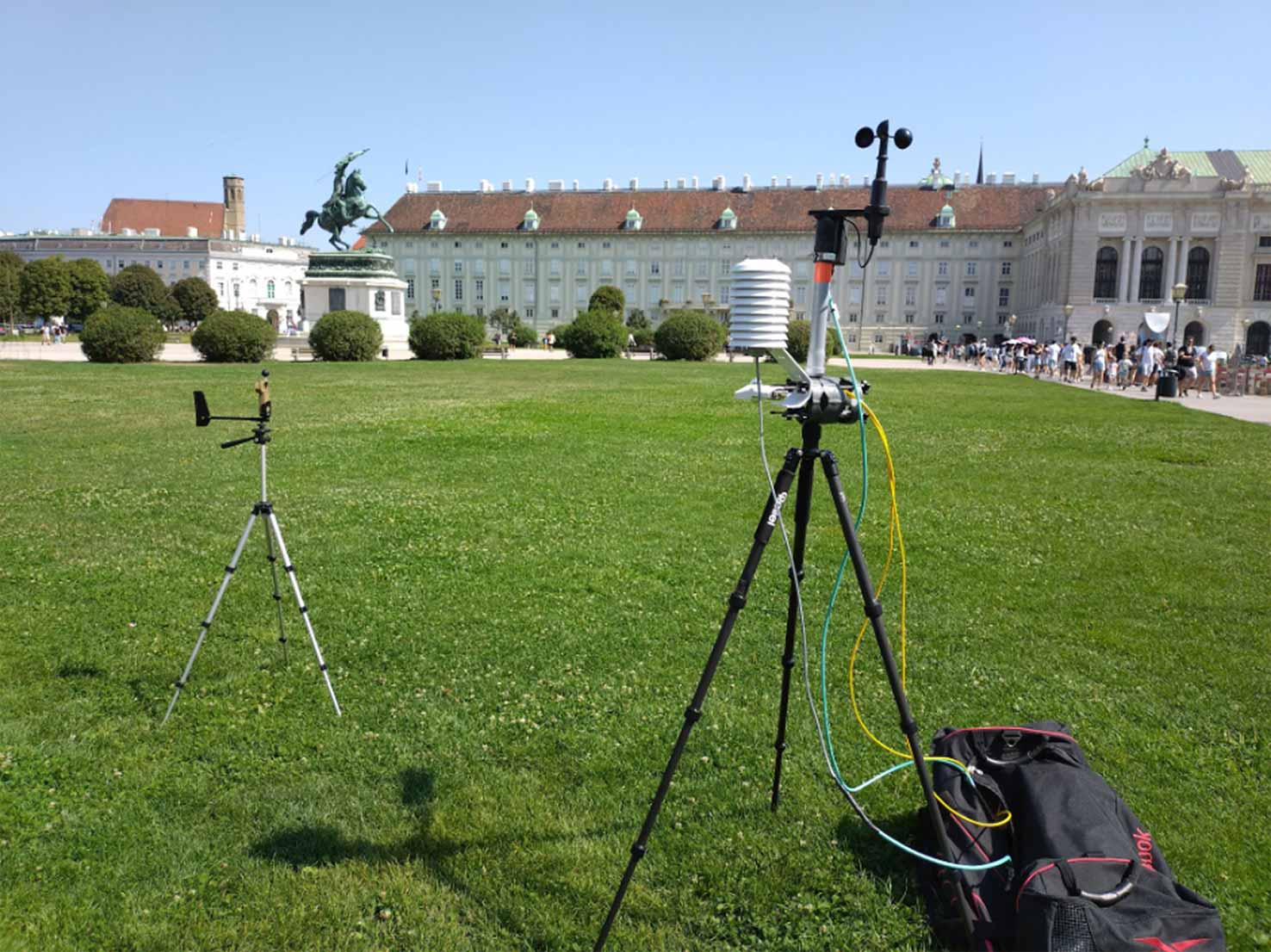 Der Hitze auf der Spur: Messung der gefühlten Temperatur am Heldenplatz